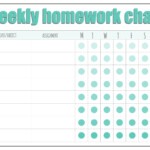 10 Best Free Printable Homework Charts Track Printablee