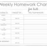 10 Best Free Printable Homework Charts Track Printablee