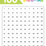 100 Square Chart Free Download Little Graphics