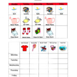3 Year Old Weekly To Do List And Chore Chart Chore Chart Kids Charts