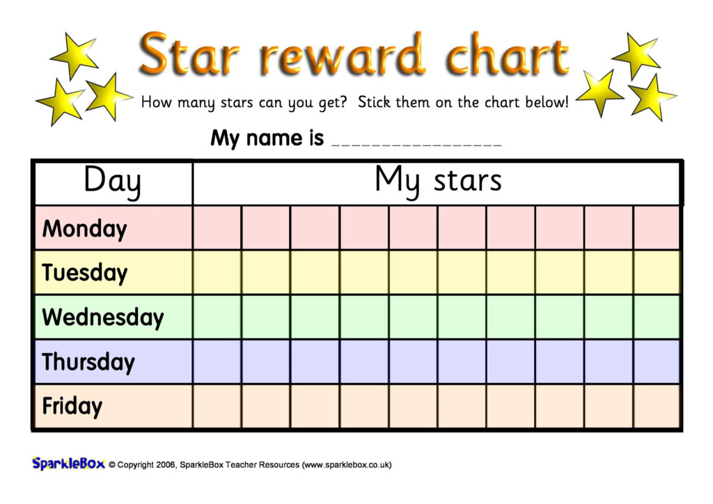 44 Printable Reward Charts For Kids PDF Excel Word 