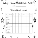 At Home Behavior Chart Home Behavior Charts Free Printable Behavior