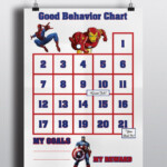 Avengers Good Behavior Sticker Chart