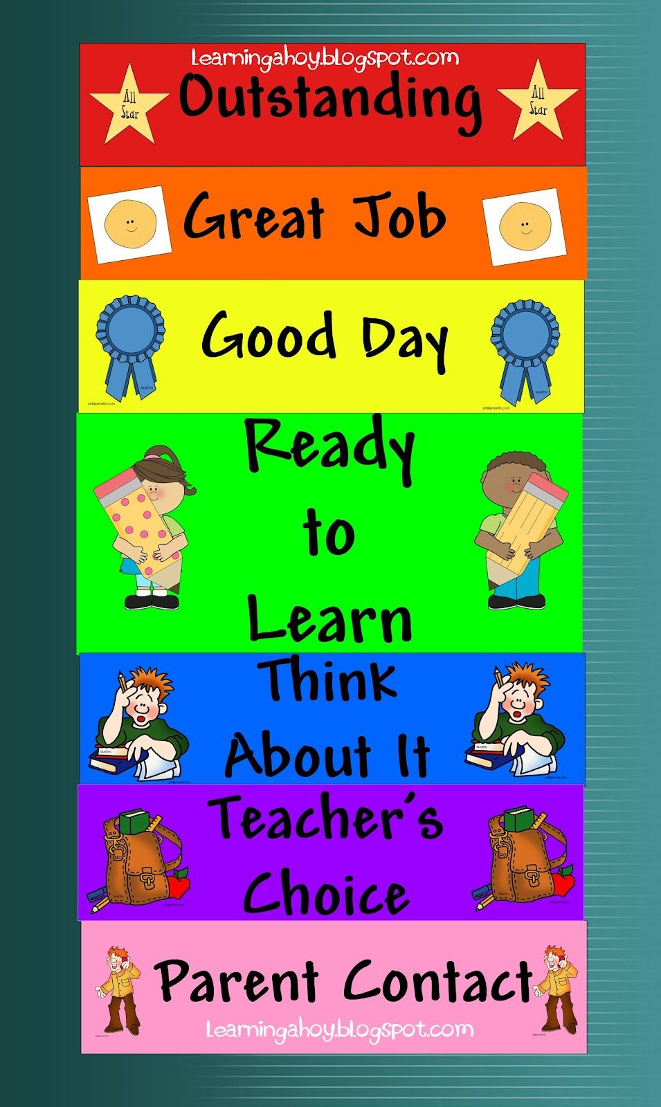 Behavior Chart Freebie Behaviour Chart Fun Classroom Activities