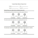 Behavior Chart Template 12 Free Sample Example Format Download