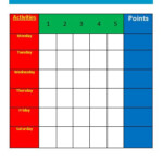 Behavior Chart Template Free Word Templates