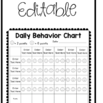 Behavior Charts For Behavior Management Editable Classroom