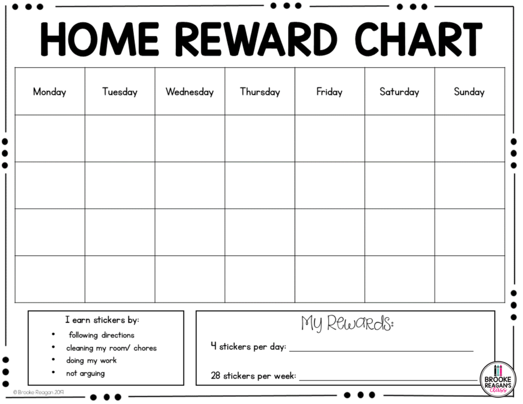 Behavior Charts for Home Home Behavior Charts Good Behavior Chart 