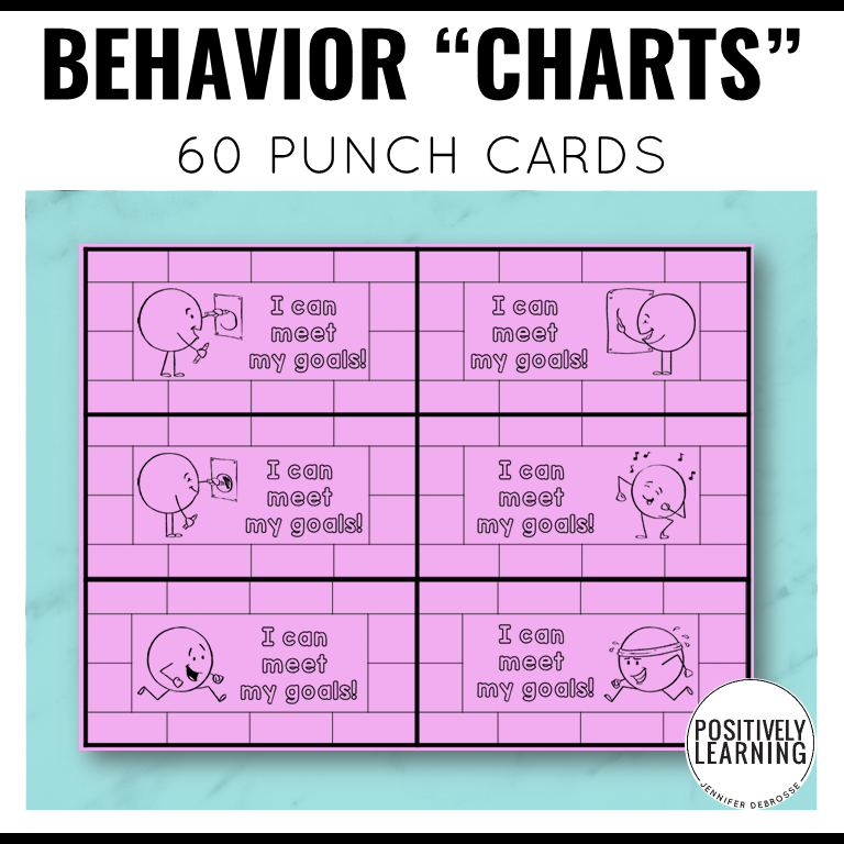 Behavior Punch Cards Positively Learning