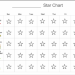 Behavior Star Chart Star Chart For Kids Star Behavior Charts Reward