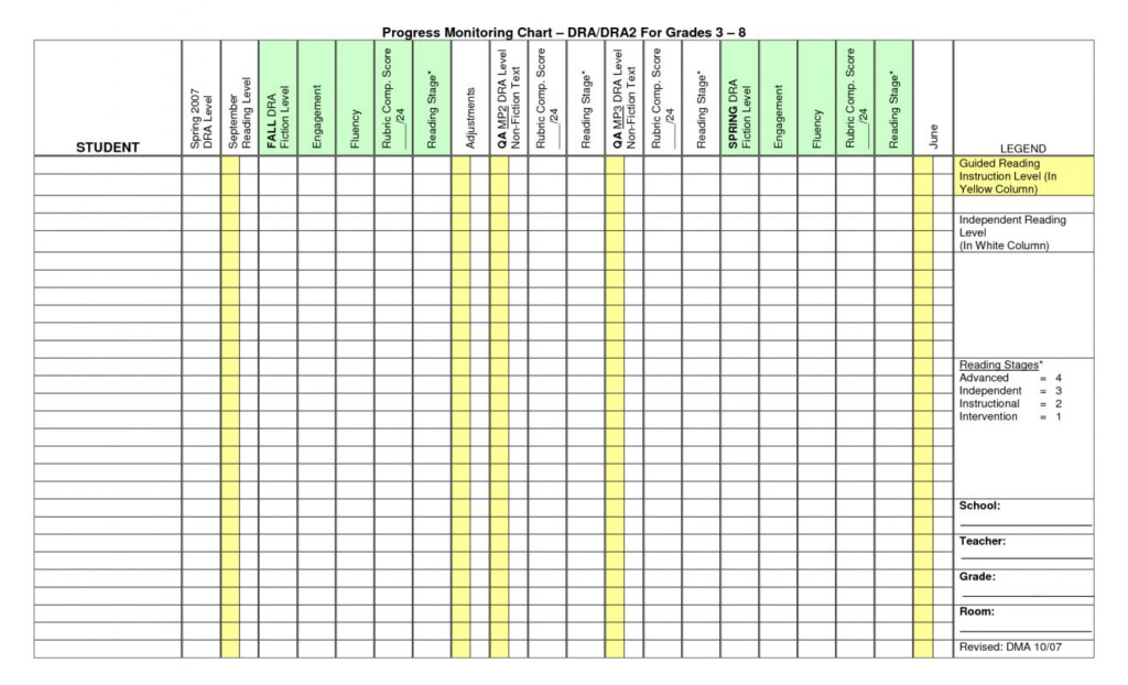 Behavior Tracking Chart Template Business