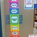 Classroom Behavior Chart WITH Magnetic Numbers Instead Of Clips For