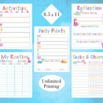 Dinosaur Chore Chart Bundle Printable Responsibility Chart Reward