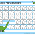 Dinosaur Reward Charts Pink Blue Free Printable Downloads From