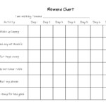 Editable Monthly Behavior Chart Calendar Template Printable