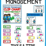 Elementary Behavior Chart And Classroom Management Plan And Editable