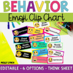 Emoji Clip Chart Behavior System Editable Version Included Shop