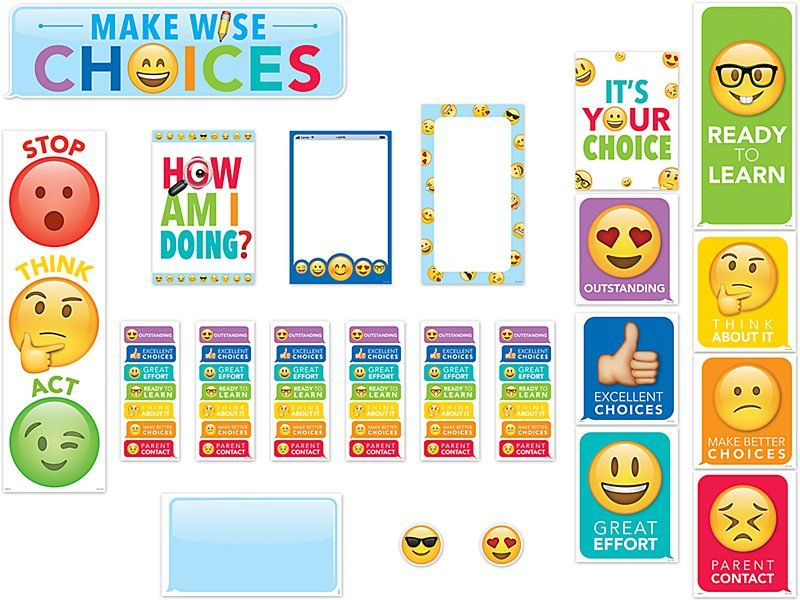 Emoji Fun Behavior Management Bulletin Board Set Behavior Management 