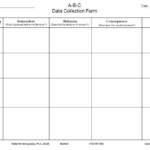 Free Printable Blank Abc Chart This Is An A B C Data Collection Sheet