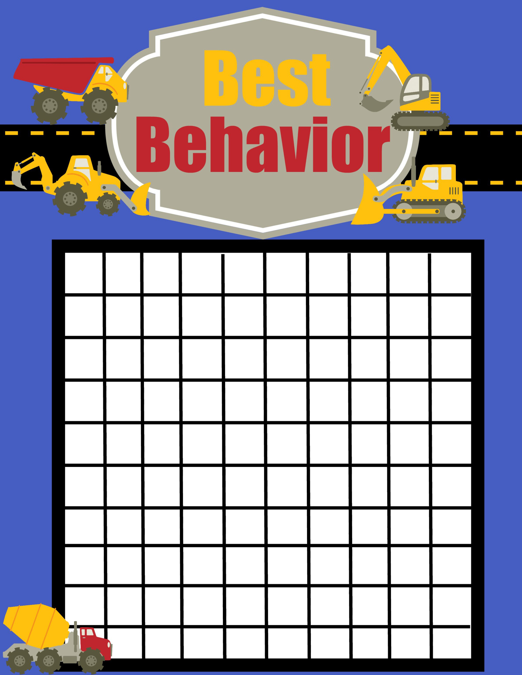 Good Behavior Rewards Charts More Excellent Me