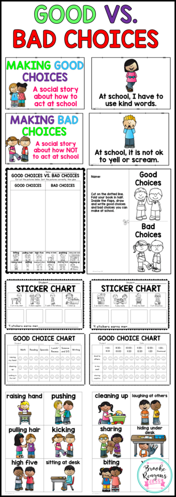 Good Vs Bad Choices Teach Your Students About Good Choices They Can 