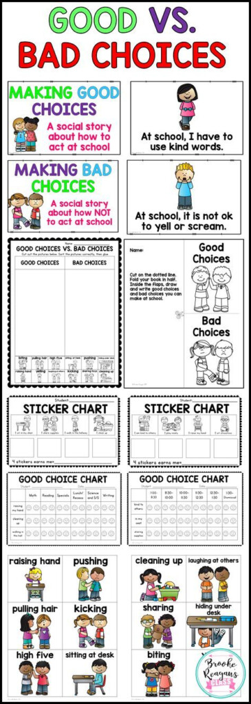 Good Vs Bad Choices Teach Your Students About Good Choices They Can 