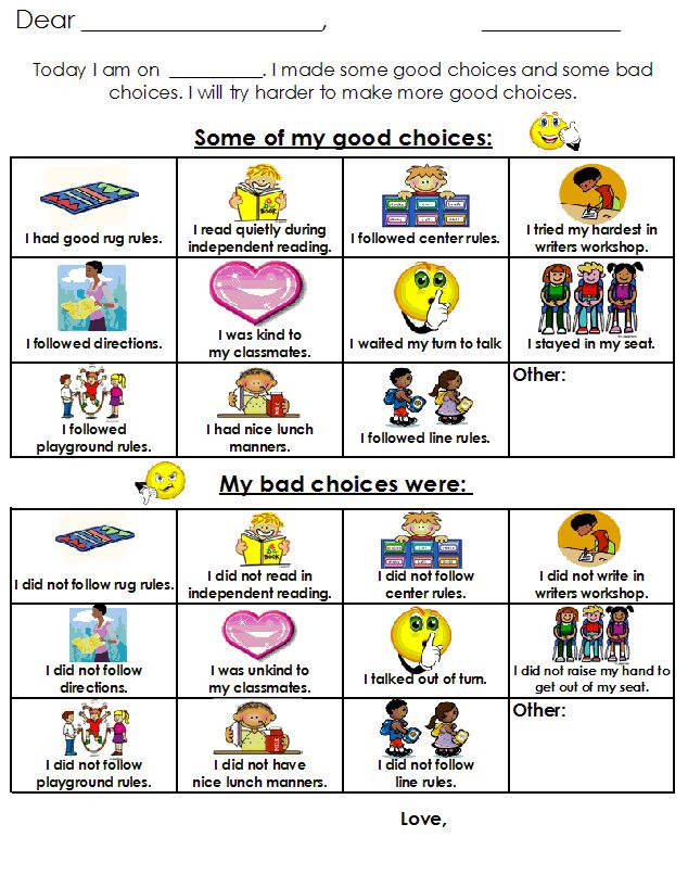 Great Idea To Help Take Responsibility Behavior Plan Kindergarten 