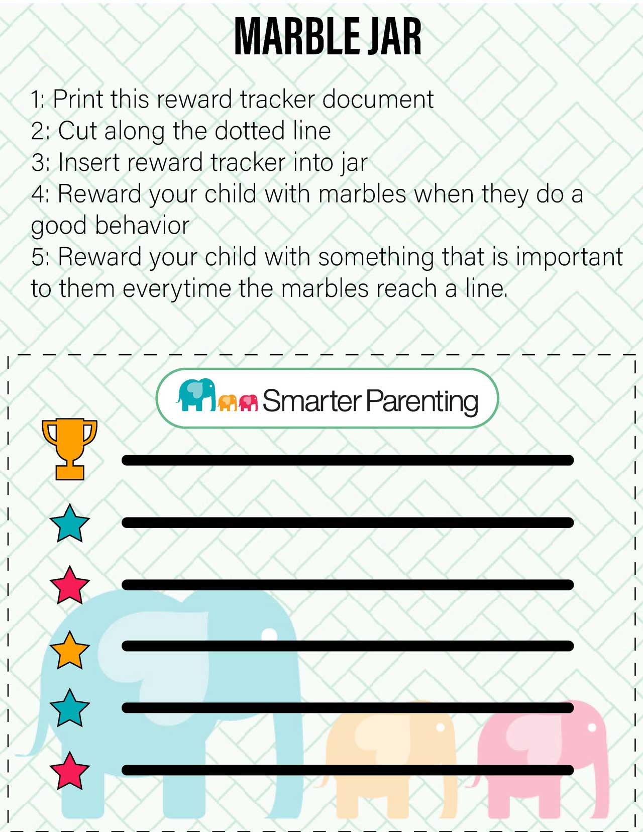 Marble Jar Reward Tracker Smarter Parenting