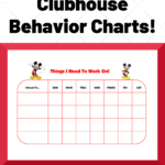 Mickey Mouse Clubhouse Behavior Charts Mickey Mouse Clubhouse