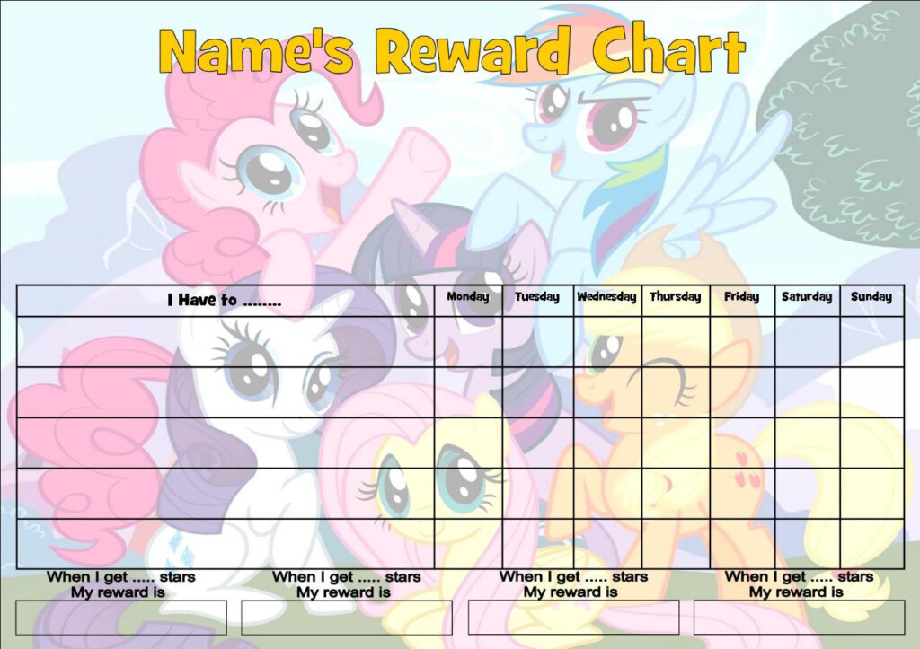 MY LITTLE PONY JOB BEHAVIOR REWARD HOMEWORK CHART FREE PEN STICKERS 