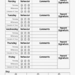 Parent School Behavior Chart School Behavior Chart Classroom