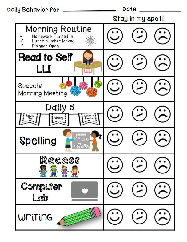 Pin On Behavior Charts Printables