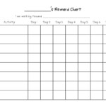 Printable Reward Chart Template Reward Chart Template Free Printable