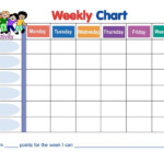 Printable Weekly Behavior Reward Chart Behavior Chart Printable Free