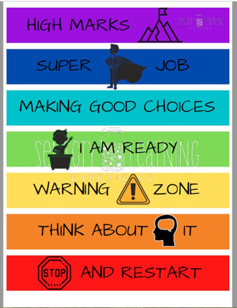 Build Your Rainbow Behavior Chart