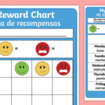 Reward Chart English Spanish Teacher Made