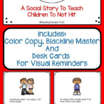 Social Story For Children No Hitting Social Stories Social