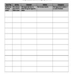 Standard ABC Antecedent Behavior Consequence Chart Form Free Download