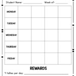 Sticker And Tally Charts Blank And Goal Sticker Charts Editable