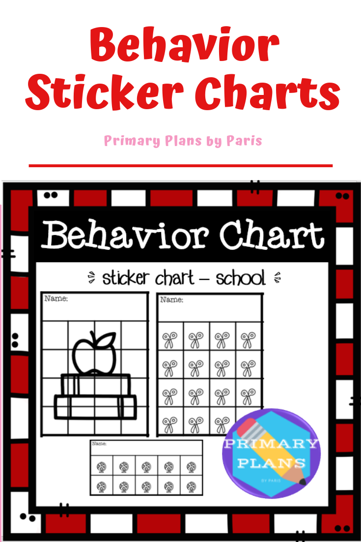Students Help Track Their Behavior With This Sticker Chart Student 