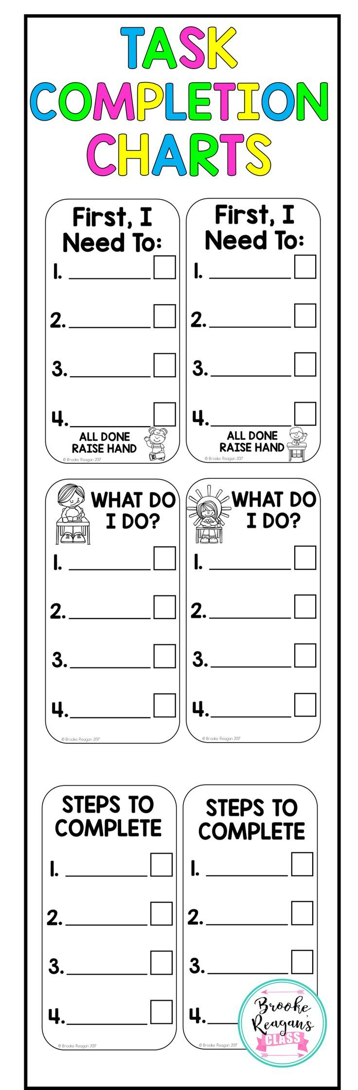 Task Completion List Perfect For Students That Need To Become More 