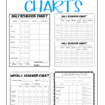 These Behavior Charts Are Great To Use With Your Students That Need A