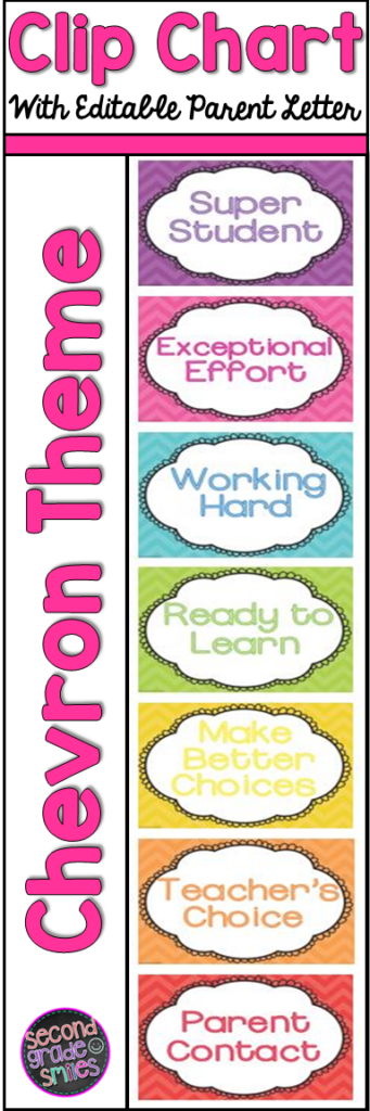 This Chevron Behavior Clip Chart Makes Classroom Management Easy And 