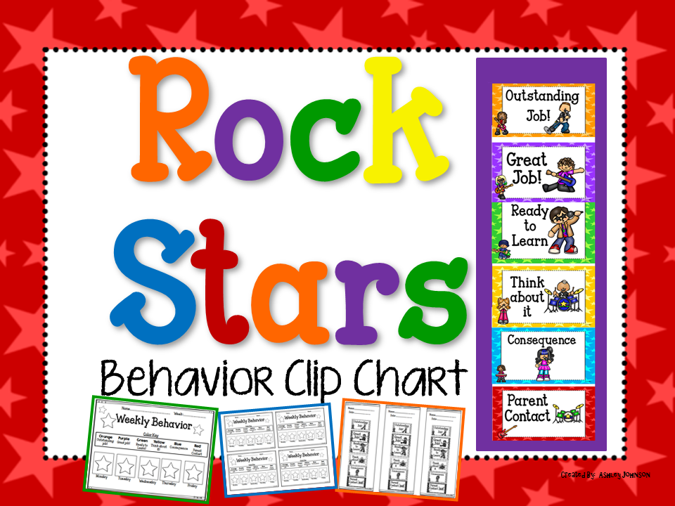 This Rock Star Behavior Clip Chart Is A Great Way To Manage Your