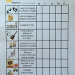Toddler Positive Behavior Star Chart Preschool Behavior Classroom