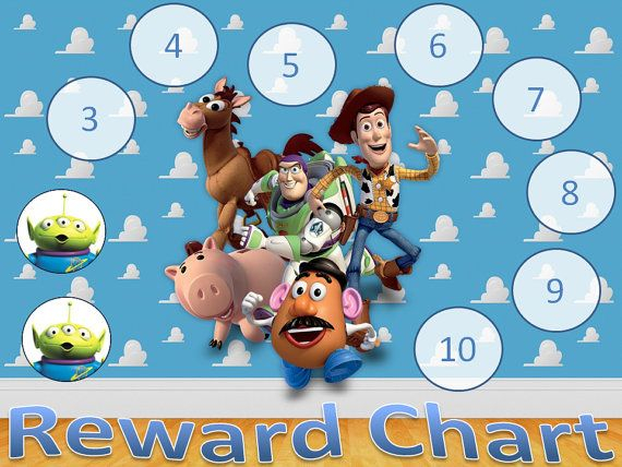 Toy Story Reward Chart DIGITAL COPY Reward Chart Sticker Chart 