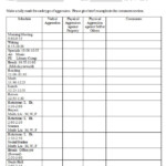 Verbal And Physical Aggression Data Collection Form Classroom