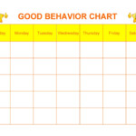 42 Printable Behavior Chart Templates for Kids TemplateLab