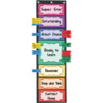 Classroom Behavior EZ Tuck Clip N Track Pocket Chart Walmart