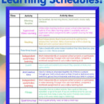 Fillable Schedules For Remote Learning And Homeschool Homeschool